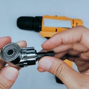 【COD】Adjustable 105 Degree Right Angle Driver Screwdriver Hand Tools Set 1/4 Hex Shank for Power Drill Screwdriver Bits批头拐角器