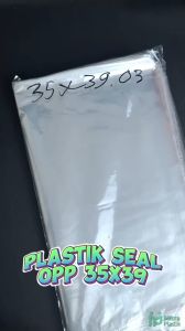 Plastik Seal OPP 35x39x03 (100 lembar) / Plastik Lem 35 x 39 x 03 Bening Rekat Kaos Baju Kemeja Celana Jaket