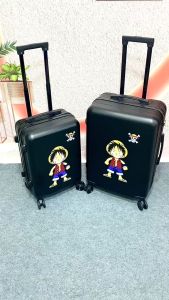 HÌNH THẬT_Vali Du Lịch One Piece Hình In UV Không Bong Tróc Nhựa PC+ABS Khóa Số Bảo Mật