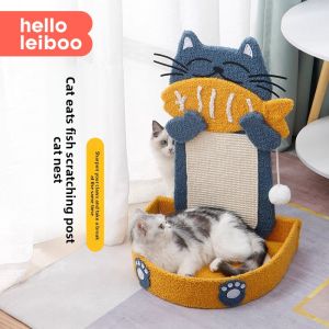 HELLOLEIBOO | Cột Chà & Thảm Treo Tường Bền Đồ Chơi Mèo