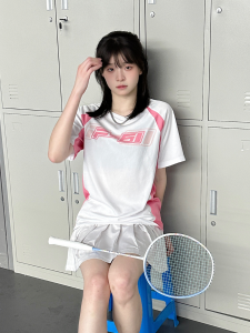 F61 New Black & White Training Badminton Uniform: Quick Dry Sportswear & Mens Version