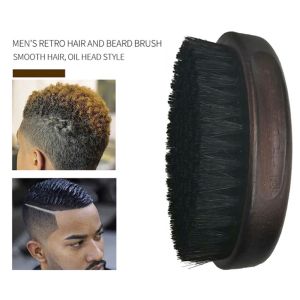 Natural Hair Brush Boar Bristle Barbershop Men Bristle Cleaning Professional Beard Hair Styling Neck Duster Facial Cleaning Tool