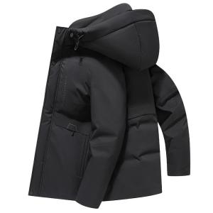 Removable Inner Lining Mens down Jacket Long Wearing Versatile Fashionable Urban Casual Style Warmth Insulated Outerwear
