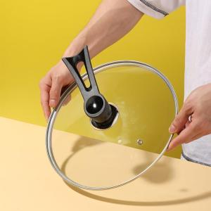 Stainless Steel Pot Lid Handle Accessories Top Hat Glass Cover Head Cap Stand Pot Lid Handle Anti-Scalding Lift Button