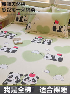 ผ้าฝ้าย 100 ชิ้นเดียวผ้าปูที่นอนขนาดเต็ม 2 เมตรคู่หอพักนักเรียน 18/15M เตียงเรียบง่ายผ้านวม