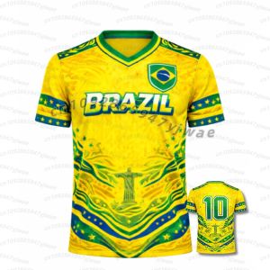 2026 Summer Men Brazil Football Jerseys For Men Classic God Brazil Short Sleeve Tees Casual O-neck Sports Tshirts Man Clothing