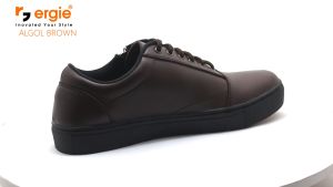 Sepatu Pria Casual Coklat Sneaker Formal Kerja Santai Ori Ergie Algol - Cokelat Light 39