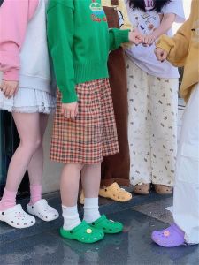 Adorable Panda Claw Slippers Summer Outdoor Beach Fashion Anti-Slip Cute Animal Design Hollow out Slip-On EVA Flat Sandals