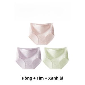 MiiOW | Quần lót tam giác cotton nguyên chất mùa hè cho nữ cạp cao thấm hút mồ hôi kháng khuẩn quần đùi ngắn quần lót thoải mái