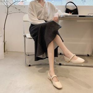 Giày lười đế vuông Hàn Quốc IELGY cho nữ