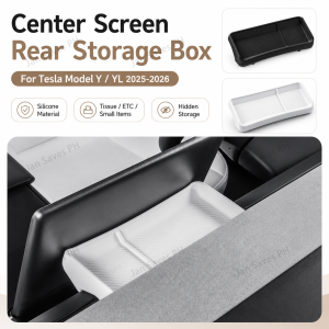 For Tesla Model Y/YL Launch 2025-2026 Silicone Storage Box Behind Center Screen Tissue ETC Box