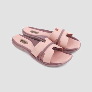 Sandal Selop Wanita Ibu Terbaru Camou Lilou Coral Simple Elegan Teplek Kondangan Bahan Karet Empuk