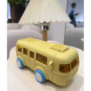 ส่งฟรี🚀กระติกน้ำรูปรถบัส 500 ml เด็กพร้อมหลอดขวดน้ำ กระบอกน้ำน่ารักสำหรับเด็ก สะพายพกพาง่าย สีพาสเทลน่ารัก พร้อมส่งในไทย