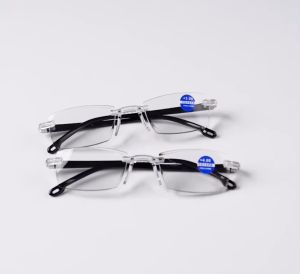 Kacamata Baca Ultralight Anti Blue Light Kualitas IMPOR TANPA BINGKAI Lensa +1.0 Sampai +4.0