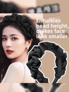 JIUDUOLAN | Face Slimming Washing Headband with Elevated Crown Pleats