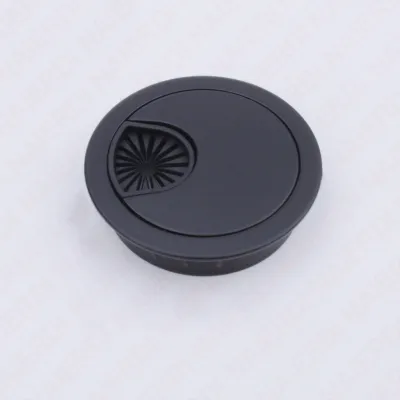 NAIERDI 50/53/60/80mm Cable Hole Cover Zinc Alloy Round Table Wire Hole Covers Outlet Port Computer Desk Grommet Line Holder
