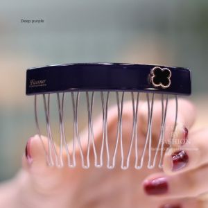 Clover Korean Hairpin Acrylic Hair Comb Bang Clip