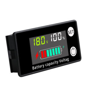 Máy Kiểm Tra Pin Vôn Kế Kỹ Thuật Số Có Cảnh Báo Nhiệt Độ DC 8V-100V Tương Thích Với 12V 24V Lead Acid Lithium LiFePO4