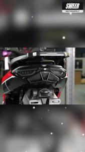 YAMAHA NMAX155/NMAX125 Đèn Hậu Phía Sau Vỏ Đèn Sửa Đổi Phụ Kiện Xe Máy Bảo Vệ Trang Trí Nhựa Sợi Carbon