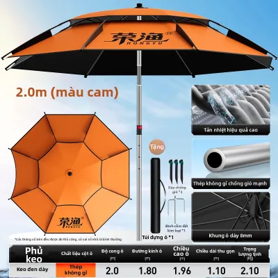 Ô Dù Đi Câu Cá Chống Nắng Và Chống Nước