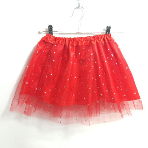 Adorned with sparkling star and moon patches this sweet short tutu skirt features dreamy candy - hued mesh.