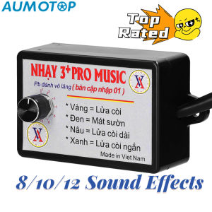 (Local Clearance) Car Horn Controller Electric Horn Speaker Sound Control Unit with 12 Sound Effects Switching 12-24V for Car Truck Marine Boat