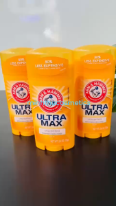 Lăn Khử Mùi Arm & Hammer Ultra Max Unscented 73g - Khô Thoáng – Tự Tin Suốt Cả Ngày!