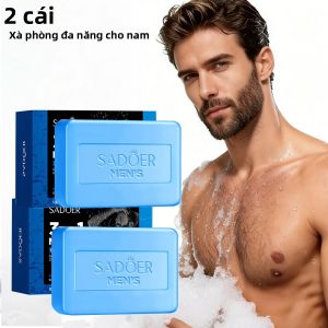 Bộ 2 Xà Phòng Tắm Ba Trong Một Dành Cho Nam Với Witch Hazel Aloe Vera - Dầu Dưỡng Ẩm Kiểm Soát Dầu Tinh Dầu Thực Vật Để Vệ Sinh Da Mặt