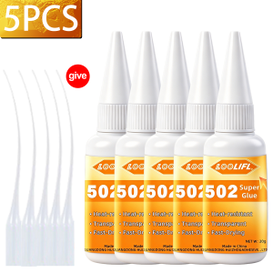 502 Multi-Purpose Super Glue Instant Quick-drying Cyanoacrylate Adhesive for Metal Glass Plastic Strong Bond Liquid Glue Tool