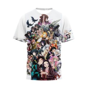 Bandai | 2026 Hot Selling Summer Fashion New Fun Design Ghost Slayer 3D Printed T-shirt Outdoor Hip-hop Street Round Neck T-shirt