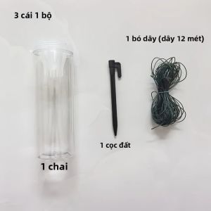 Bộ 3 Chai Câu Cá Di Động Bể Cá Ngoài Trời Bẫy Cá Cho Cắm Trại Vui Chơi Bắt Cua Tôm - Lưới Đánh Cá