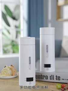 Upgrade 316 Material Portable Travel Mini Electric Kettle USB Dual Interface Intelligent Temperature Control Thermal Cup