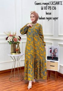 BAJU GAMIS REMPEL ELEGAN MEWAH BUSUI BAJU MUSLIM KEKINIAN GAMIS REMPEL 2023