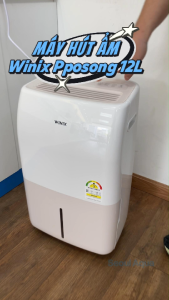 Máy Hút Ẩm Winix Pposong 12L Hàn Quốc - Tự Động Điều Chỉnh Độ Ẩm Khử Mùi Sấy Quần Áo Tiết Kiệm Điện Seoul Aqua