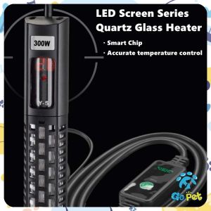 500W Aquarium Heater Precise Control 18°C-35°C Explosion-proof Quartz Glass Fish Tank Heating Rob with Controller