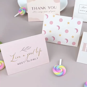 Greeting Card 1PCS 小清新贺卡1张 Kad Ucapan Gaya Ringkas Kad Ucapan Hari Jadi Terima Kasih Birthday Card Valentine Day Card Gift Card Kad Ucapan