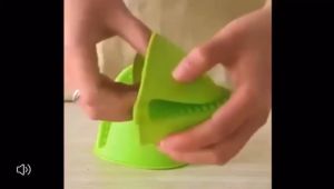 BY586 Sarung Tangan Silikon Anti Panas Penjepit Pegangan Panci Karet Jepitan Panci Silicone per PC