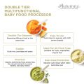 AUTUMNZ DOUBLE TIER MULTIFUNCTIONAL BABY FOOD PROCESSOR. 