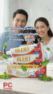 Alert Anticavity Fluoride Toothpaste Twin Pack 214gx2 Non-Stop Ultra Cavity Defense Save ₱93