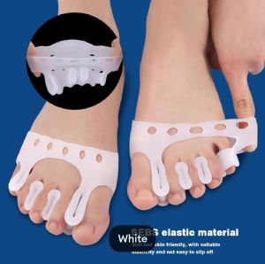 2PCS Silicone Toe Separator Metatarsal Pads Hallux Valgus Corrector Bunion Orthotics Pain Relief Forefoot Socks Insole Foot Care Tool