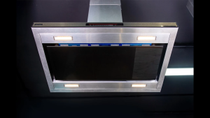 Máy hút mùi đảo treo trần GrandX GX H90IL89 ngang 90cm thiết kế kính inox sang trọng hợp bếp đảo