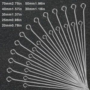 Stainless Steel 9-Shaped Needle 20/25/30/35/40/50/70mm DIY Tools Kit Jewelry Making Handmade Beading Accessories Supplies