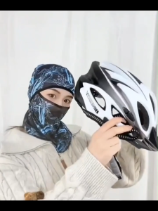 Sunscreen headgear mens ice silk outdoor sunshade and UV protection motorcycle riding mask