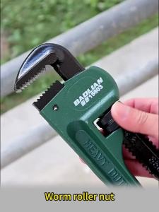 Heavy Duty Carbon Steel Straight Pipe Wrench Adjustable Plumbing Hand Tool 8 10 12 14 18 Universal Industrial Pipe Plier