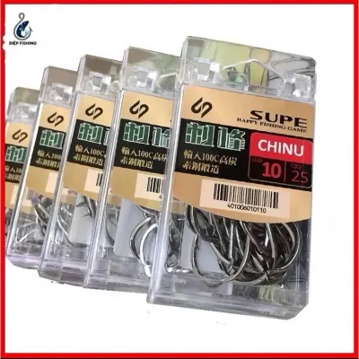 Lưỡi Câu Cá CHINU SUPE Nhật Có Ngạnh Sắc Bén Bền Đẹp Giá Rẻ Đi Câu Fishing Bắt Cá luoicau