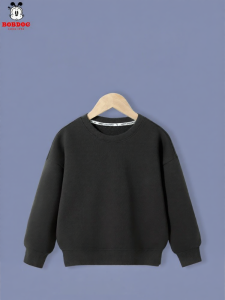 Bobdog | Black Long Sleeve Fleece Sweatshirt