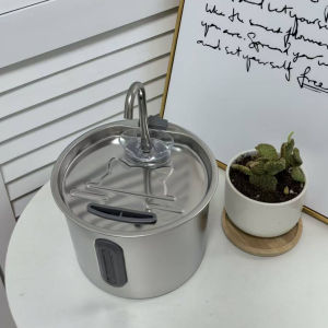 2.2L Stainless Steel Cat Water FountainPet Water Dispenser With FilterDog Drinking Fountain For CatsUltra Quiet Water Pump