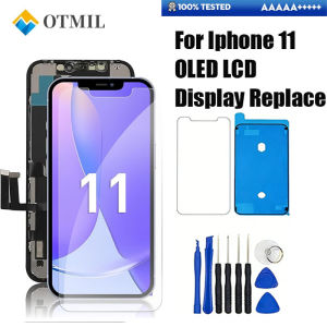 A2111 A2221 A2223 Display Replacement For iPhone 11 Display 6.1 LCD OLED Screen Digitizer with Repair Tools + Screen Protector