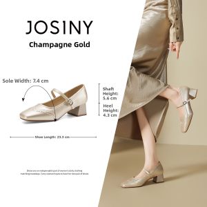 Josiny | Vintage Square Toe Mary Jane Shoes Commuter