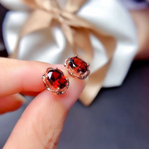 Colorful Clear Cut Fire Sparkle Classic Rose Gold Earrings